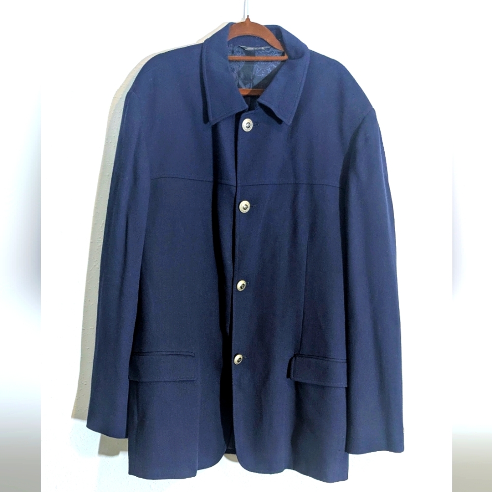 Vintage Versace  Classic V2 Blazer For Men Size 54 100%‎ Wool  Made In Italy